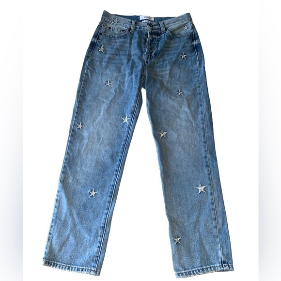 Pistola - Charlie Star Embroidered Straight Leg Jean – Supernova - Picture 5 of 16